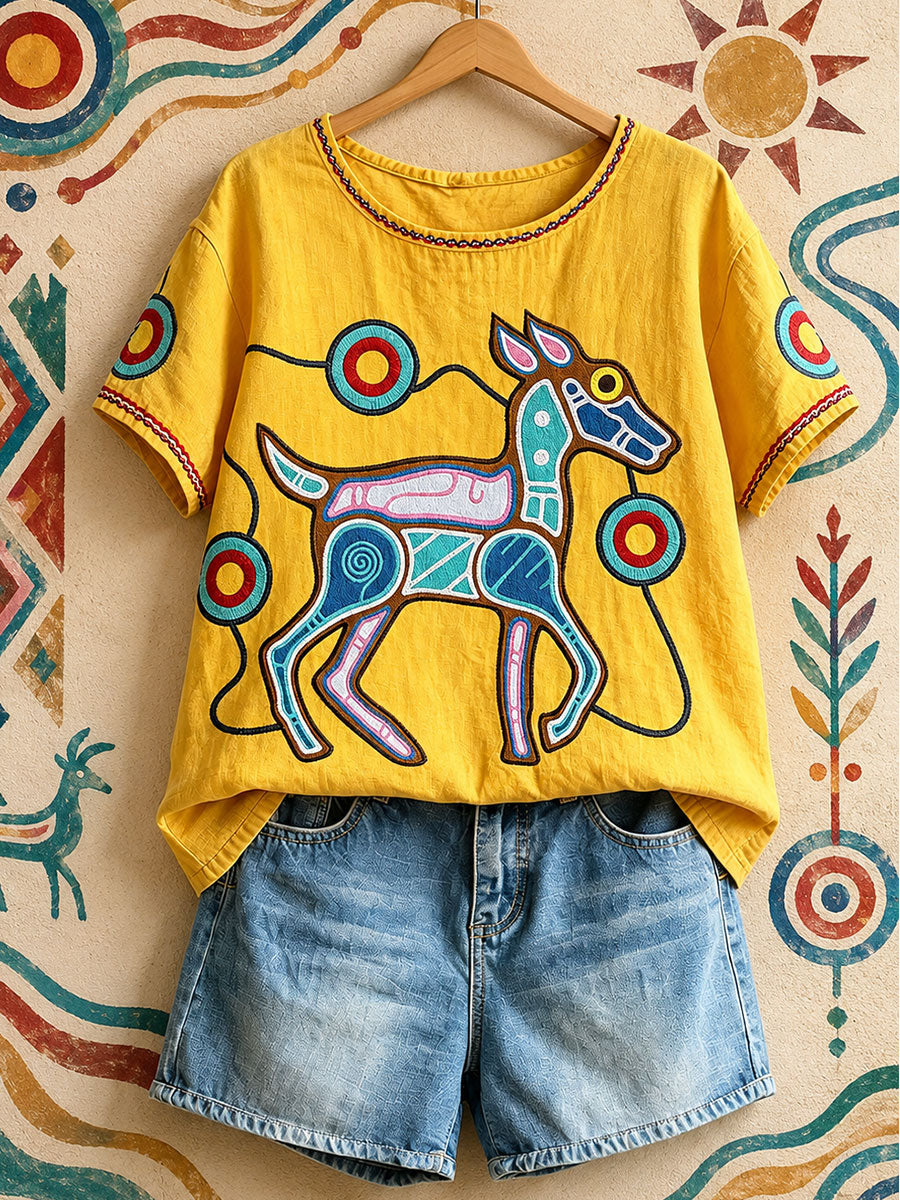 Women's Native Animal Art Tops