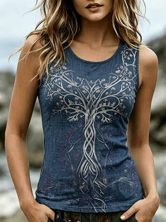 Women's Fashion Viking Celtic Knot Print Tank Top