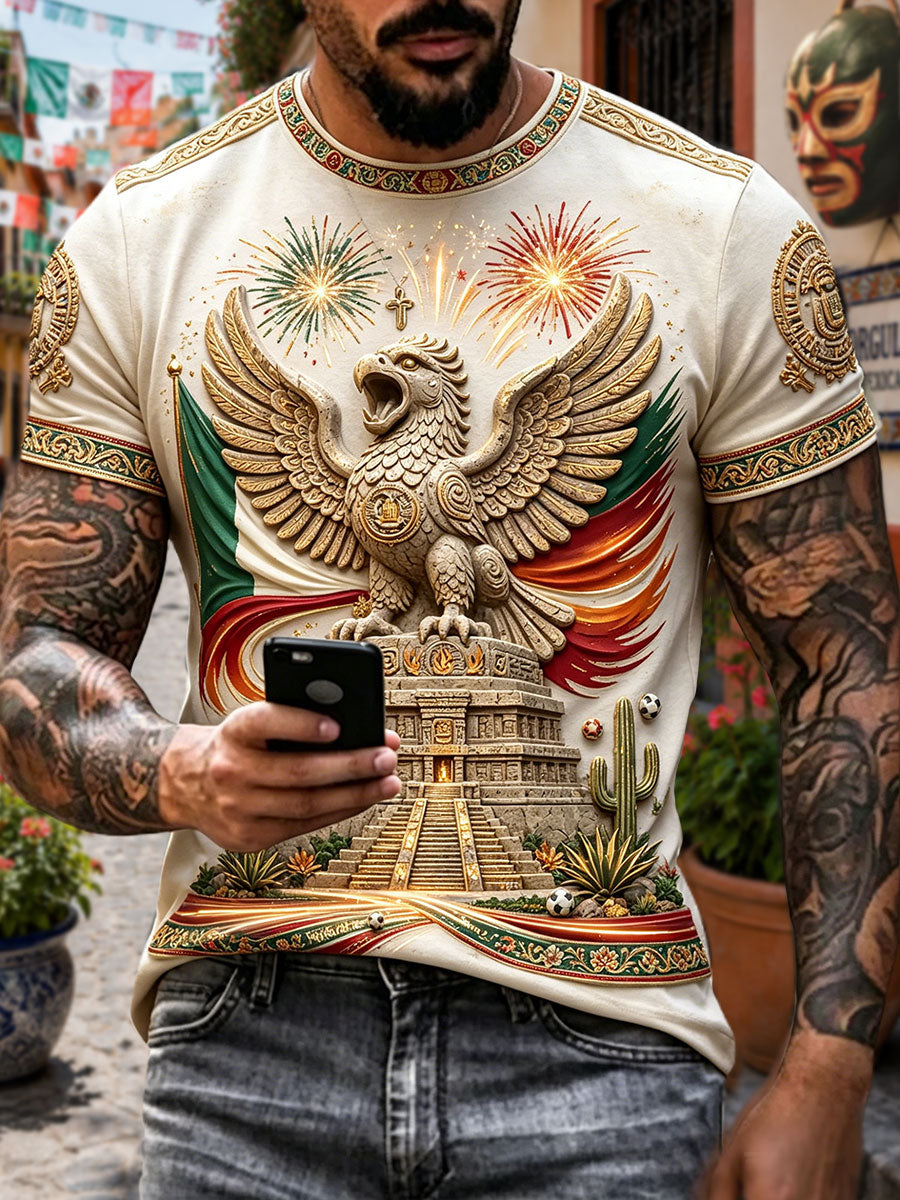 Men's Mexico Art Printed T-shirt