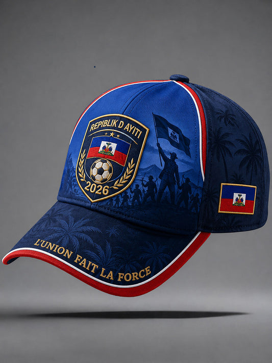 Haiti Soccer Unisex Hats