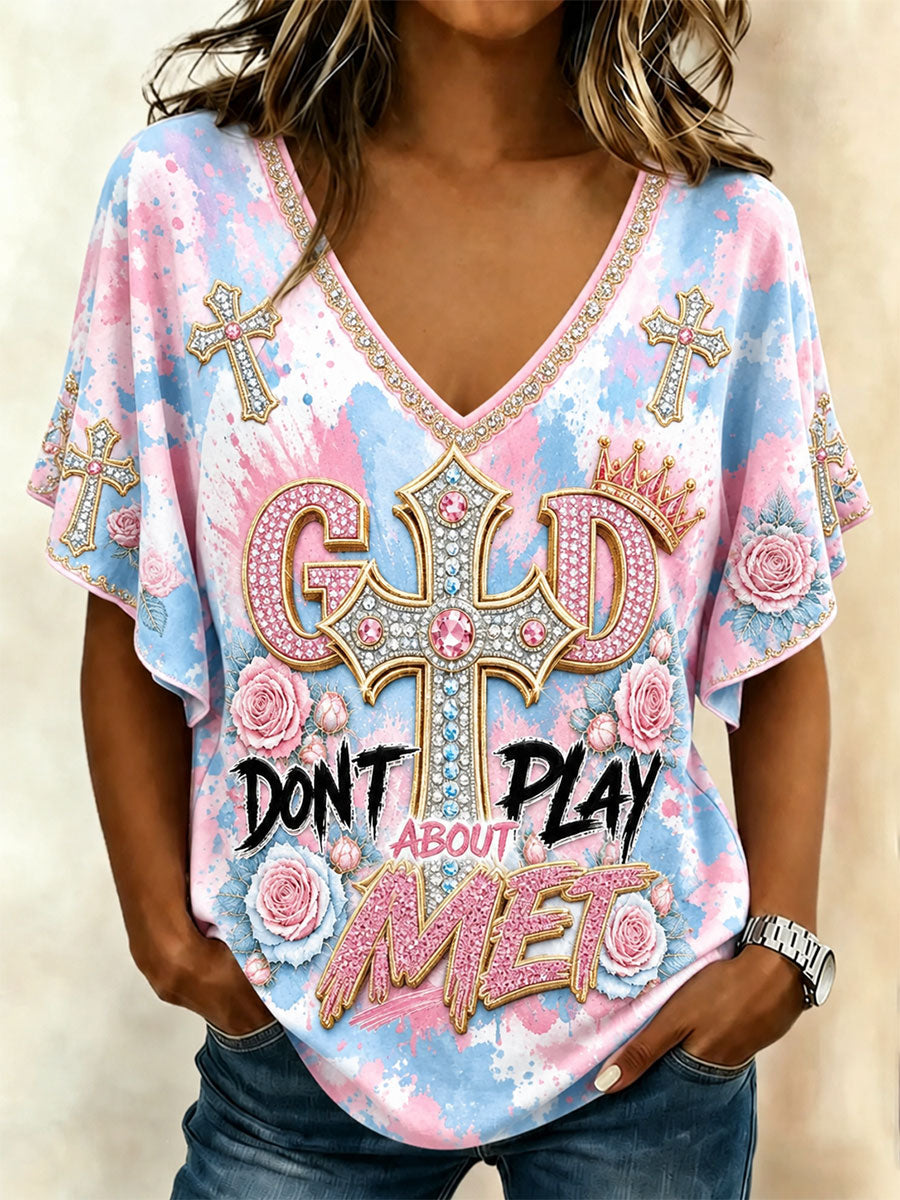 Women's Christian V-neck T-shirts