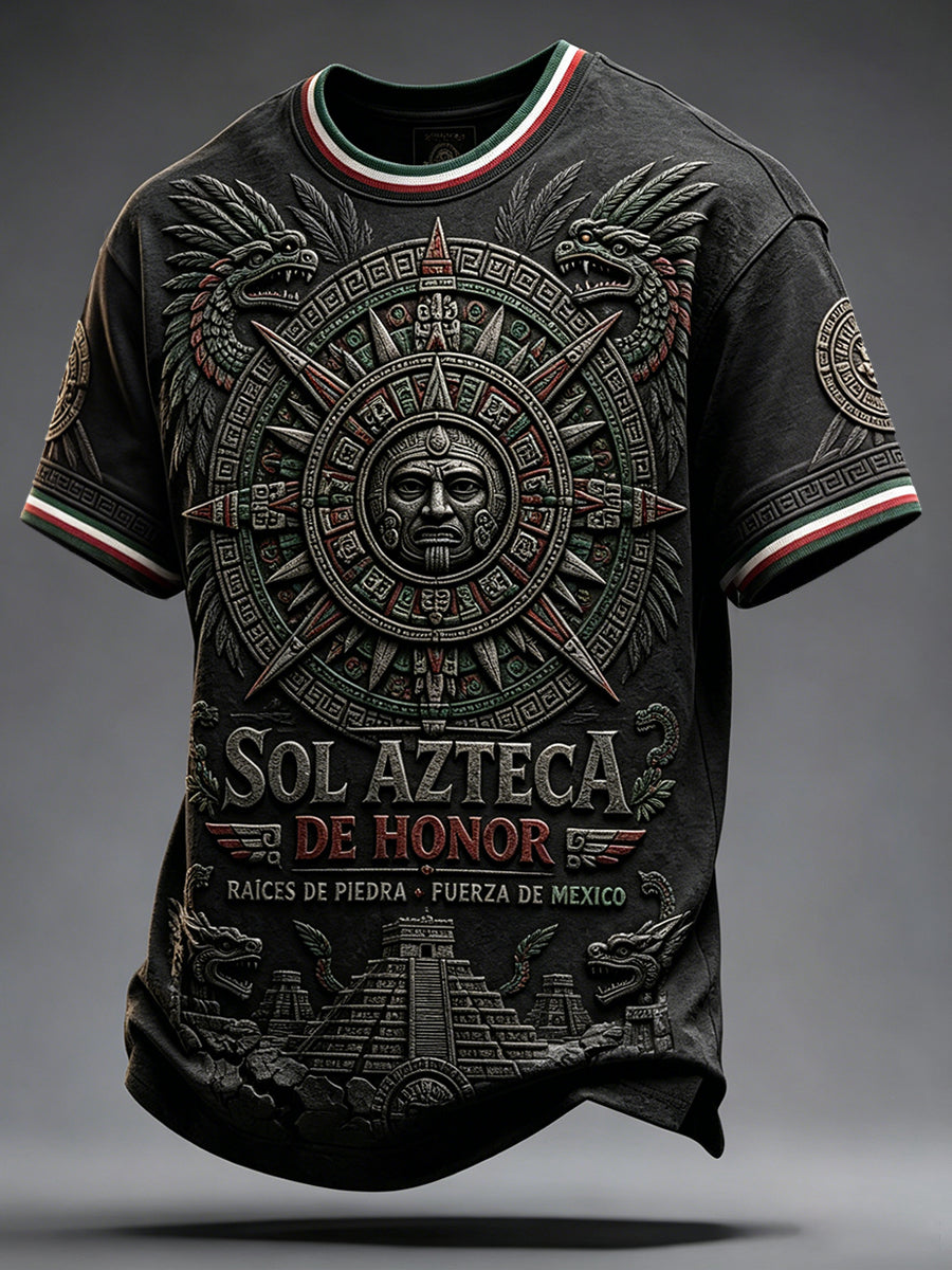Men's Mexico Pride Art Printed T-shirt