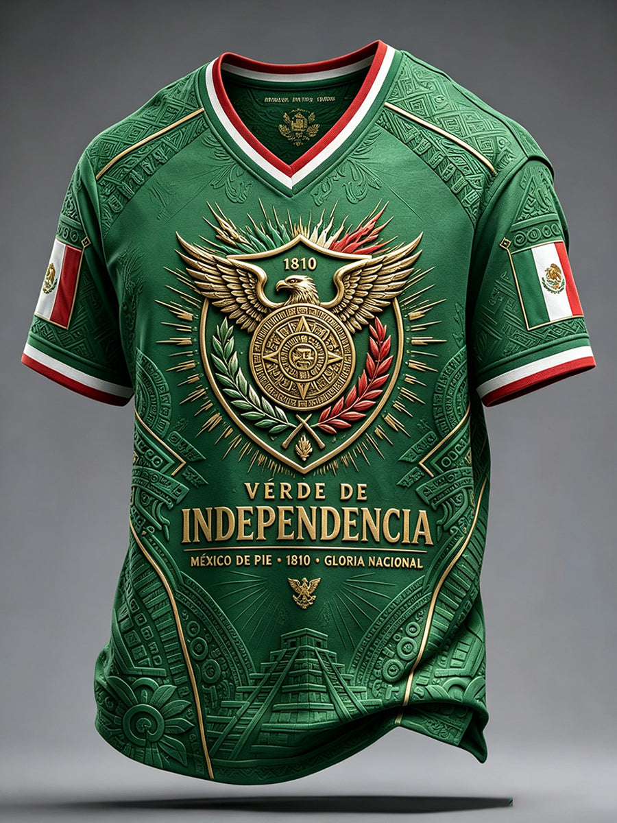 Men's Mexico Pride Art Printed T-shirt
