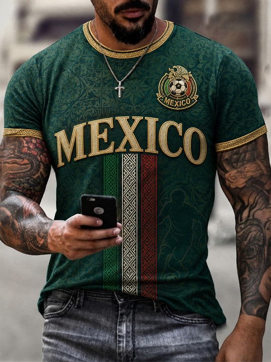 Men's Gift For Football Fans Print Casual Tee