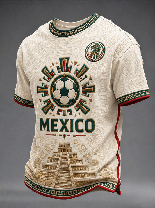 Men's Gift For Football Fans Print Casual Tee
