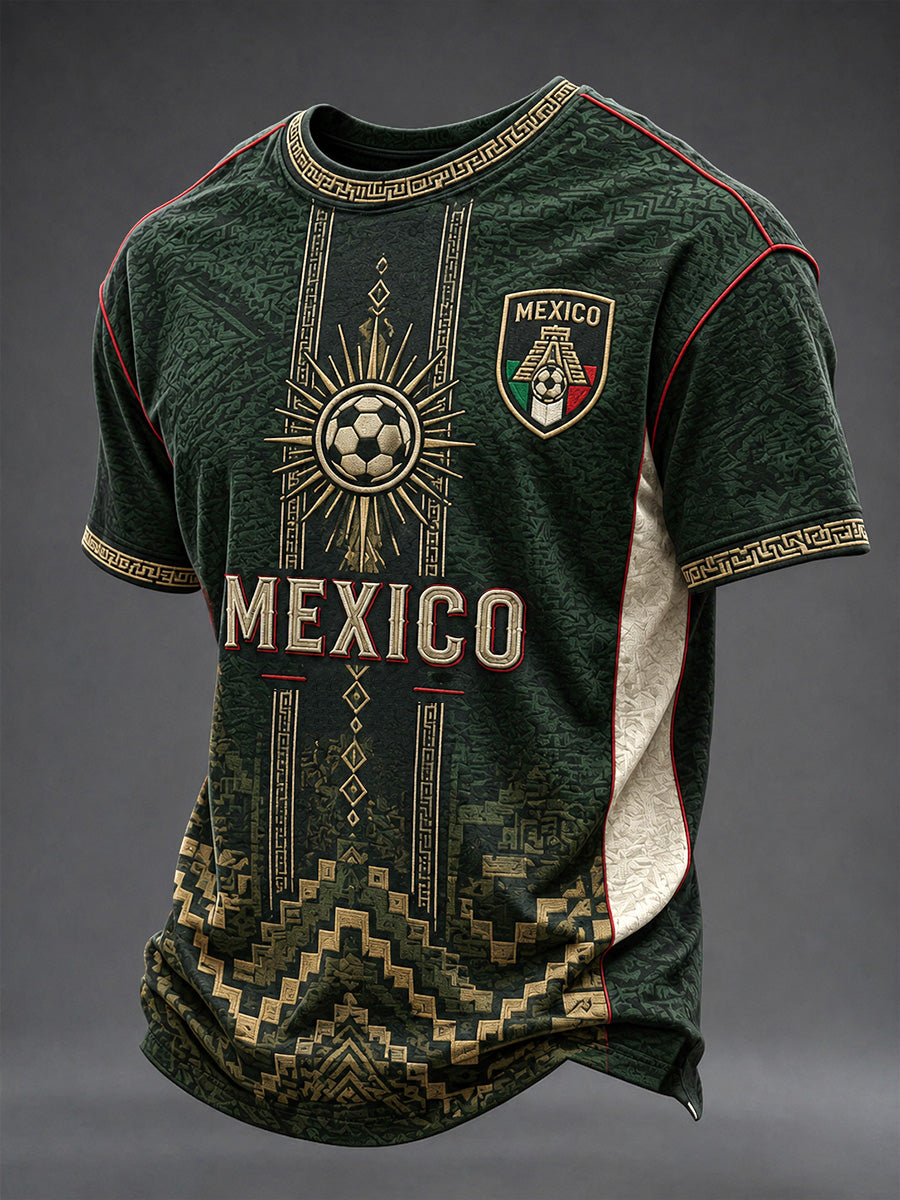 Men's Gift For Football Fans Print Casual Tee