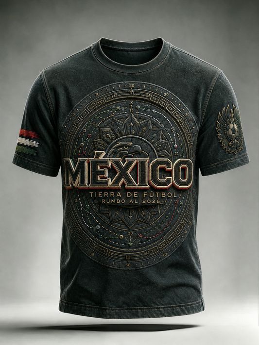 Men's Mexican Football Short Sleeves T-Shirt