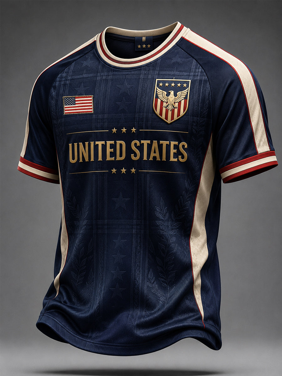 Men's United States Print Casual Tee