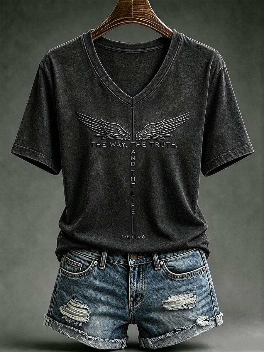 Frauen Die Art und Weise Die Wahrheit Das Leben Kurzarm-T-Shirt