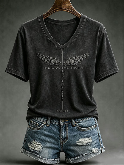 Frauen Die Art und Weise Die Wahrheit Das Leben Kurzarm-T-Shirt