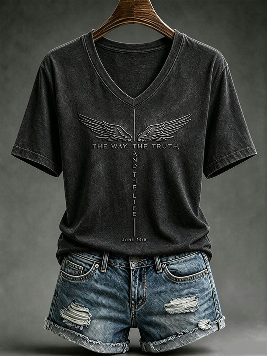 Frauen Die Art und Weise Die Wahrheit Das Leben Kurzarm-T-Shirt