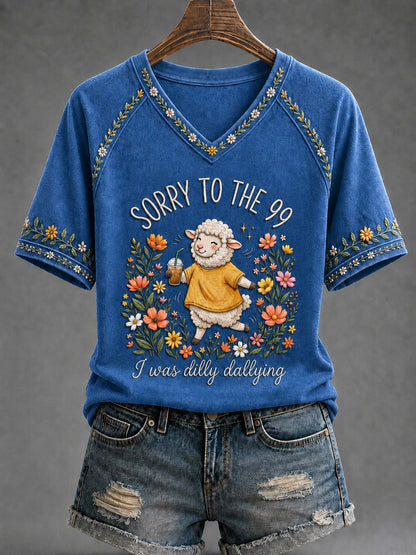 Frauen lustig Christian Ich war Dilly Dilly Kurzarm T-Shirt