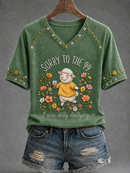 Frauen lustig Christian Ich war Dilly Dilly Kurzarm T-Shirt