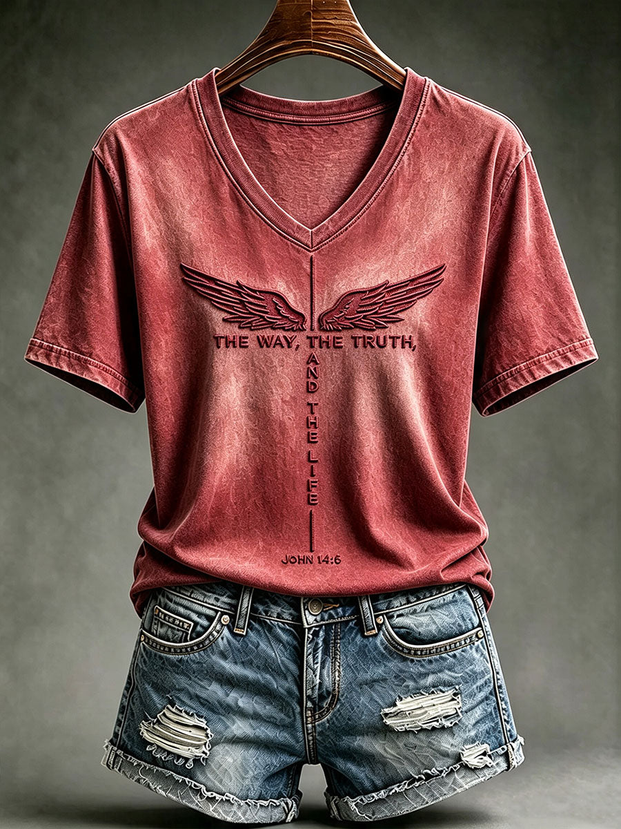 Frauen Die Art und Weise Die Wahrheit Das Leben Kurzarm-T-Shirt