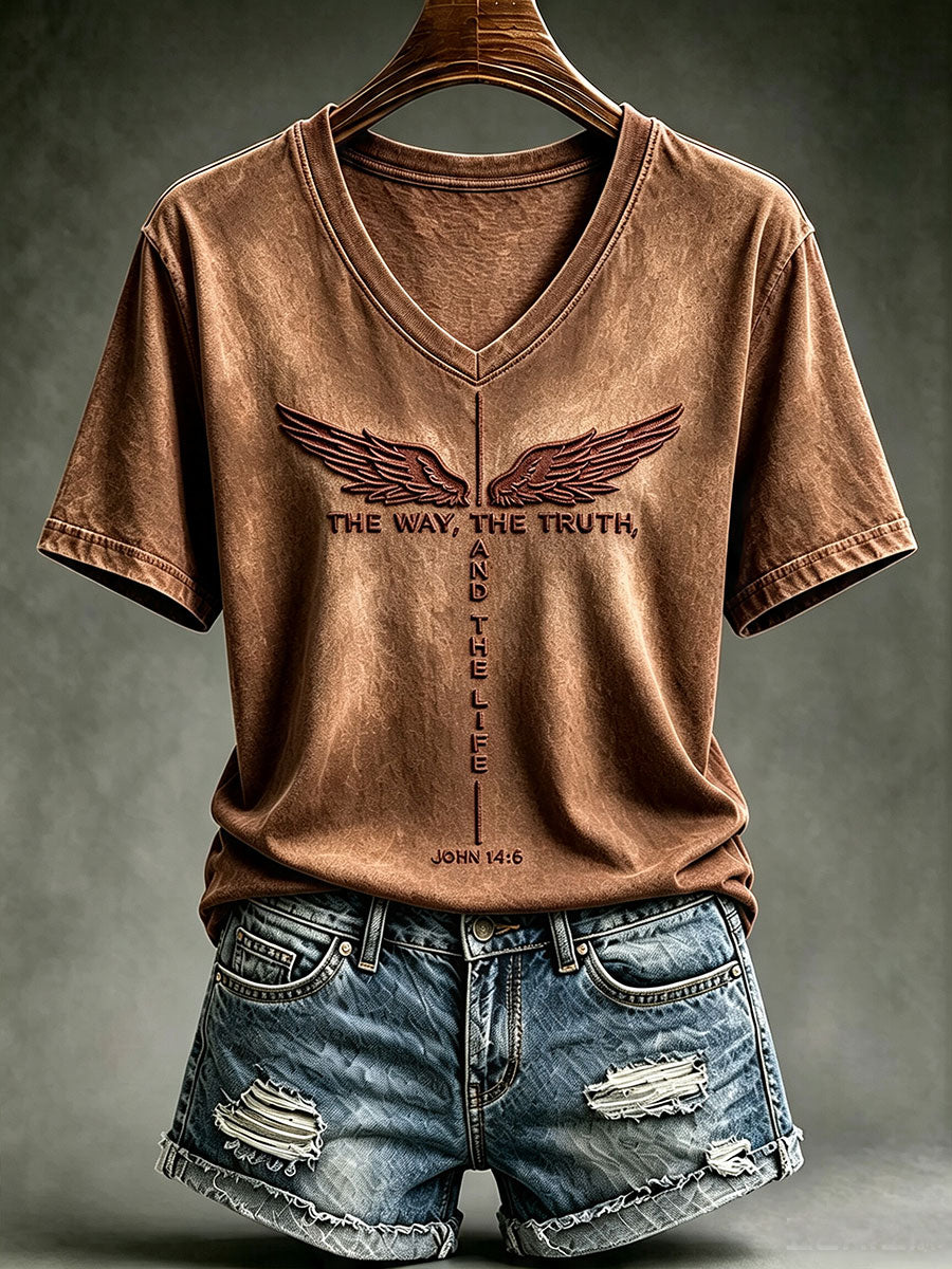 Frauen Die Art und Weise Die Wahrheit Das Leben Kurzarm-T-Shirt