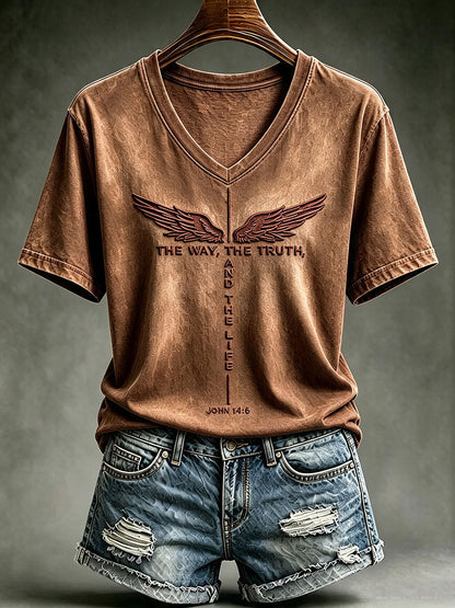 Frauen Die Art und Weise Die Wahrheit Das Leben Kurzarm-T-Shirt