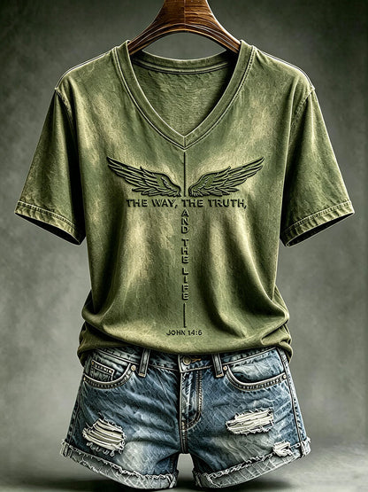 Frauen Die Art und Weise Die Wahrheit Das Leben Kurzarm-T-Shirt