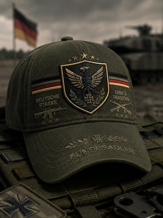 Mütze mit militärähnlichem Print