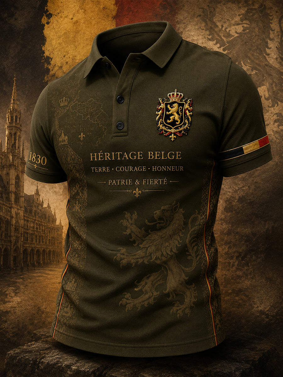 Kurzarm-Polos hirt für Männer mit patriotischem Gedenk druck