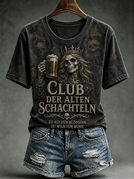 Lässiges T-Shirt für Damen mit witzigem Slogan-Print