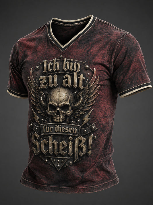 Herren-Ich bin zu alt für diesen Scheiß-Witz-T-Shirt