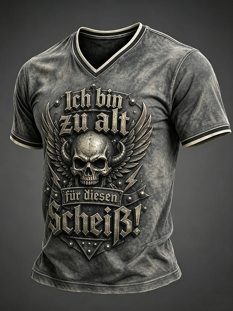 Herren-Ich bin zu alt für diesen Scheiß-Witz-T-Shirt