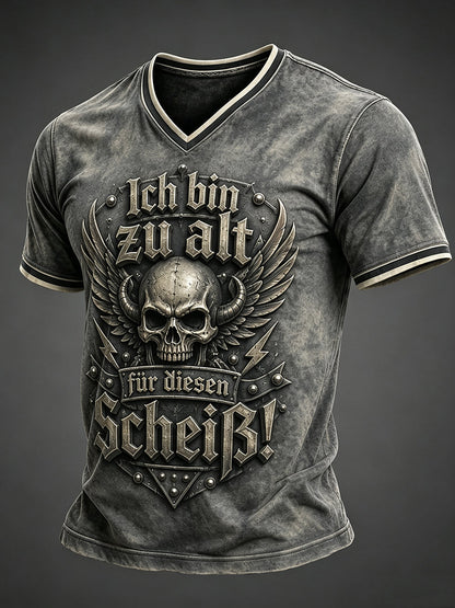 Herren-Ich bin zu alt für diesen Scheiß-Witz-T-Shirt
