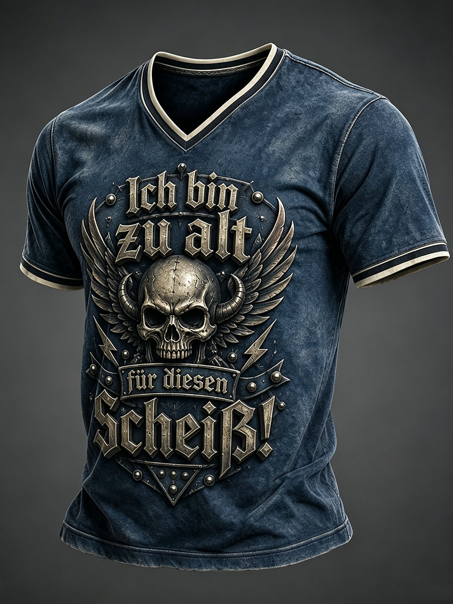 Herren-Ich bin zu alt für diesen Scheiß-Witz-T-Shirt