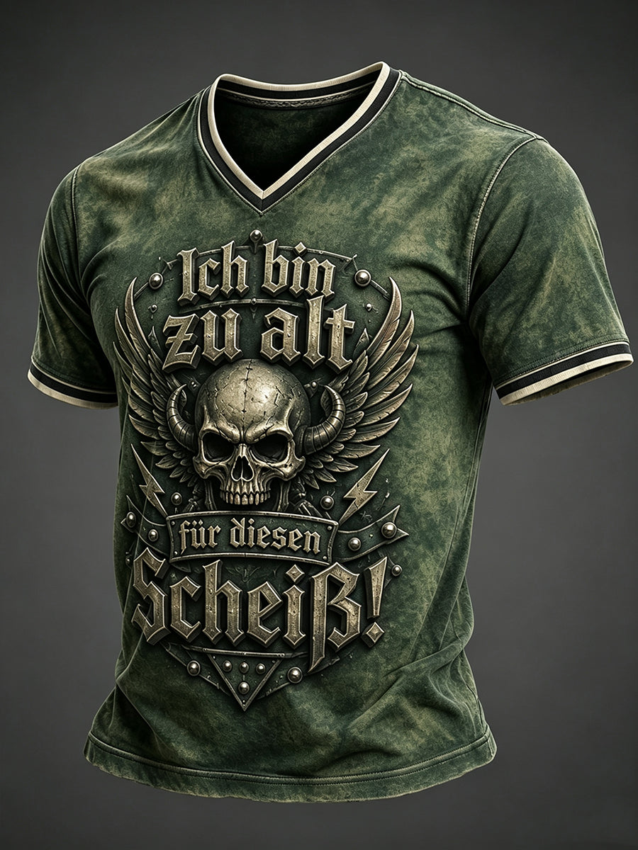 Herren-Ich bin zu alt für diesen Scheiß-Witz-T-Shirt