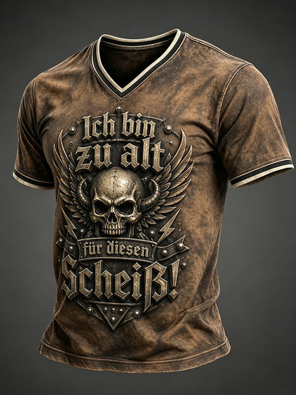 Herren-Ich bin zu alt für diesen Scheiß-Witz-T-Shirt