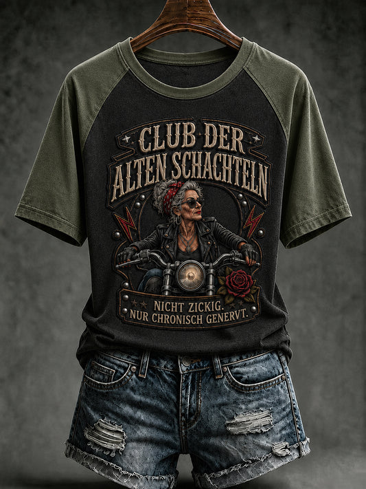 Frauen-T-Shirt mit witzigem Slogan-Print
