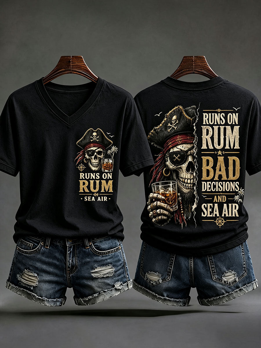 Frauen-T-Shirts mit Rum, schlechten Entscheidungen und See-Luft