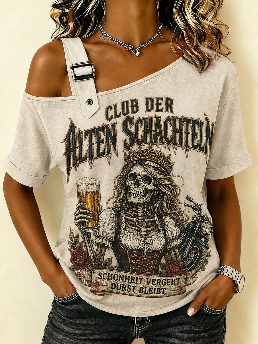 Frauen-T-Shirt mit witzigem Oktoberfest-Print