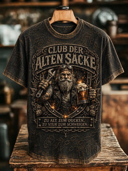 Men's Humorous Slogan Short Sleeves T-Shirt