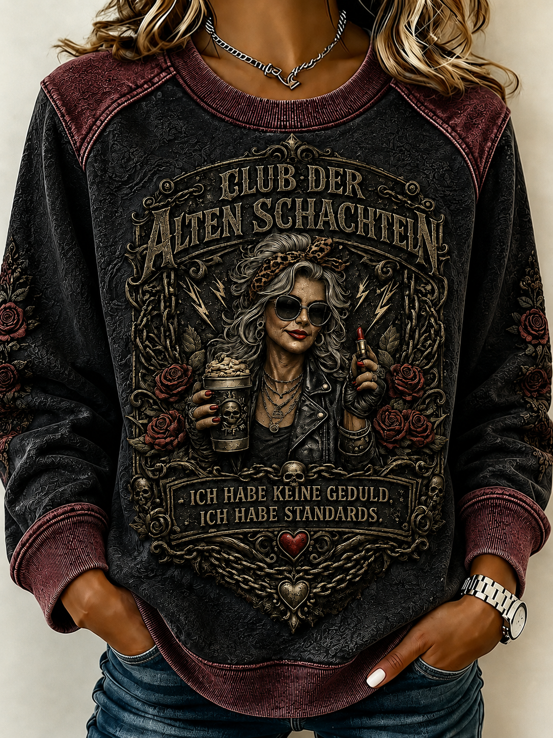 Women's Humorous Slogan Top