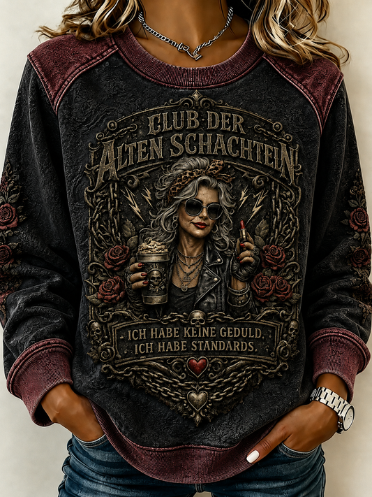Women's Humorous Slogan Top