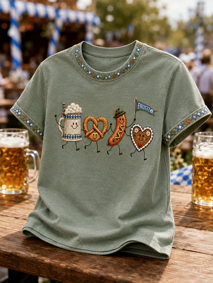 Herren Oktoberfest Prost! Casual T-Shirt drucken