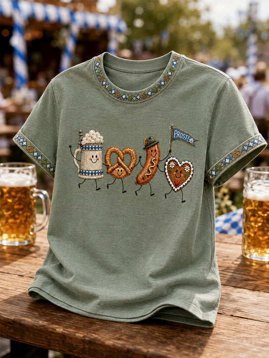 Herren Oktoberfest Prost! Casual T-Shirt drucken