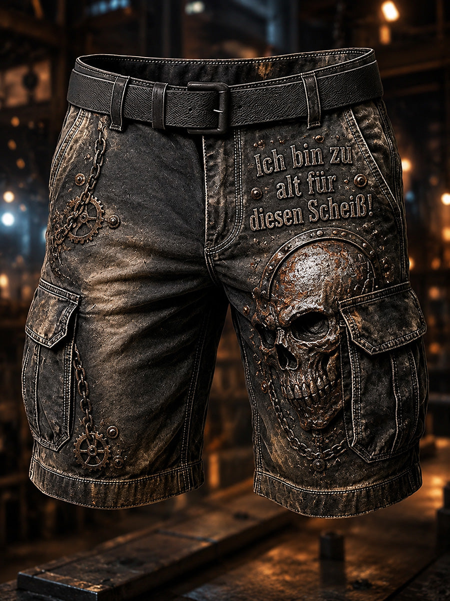 Herren-Ich-bin-zu-alt-für-diesen-Scheiß-Witzige-Shorts
