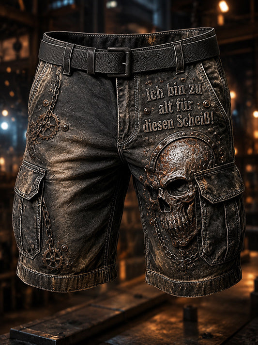 Herren-Ich-bin-zu-alt-für-diesen-Scheiß-Witzige-Shorts