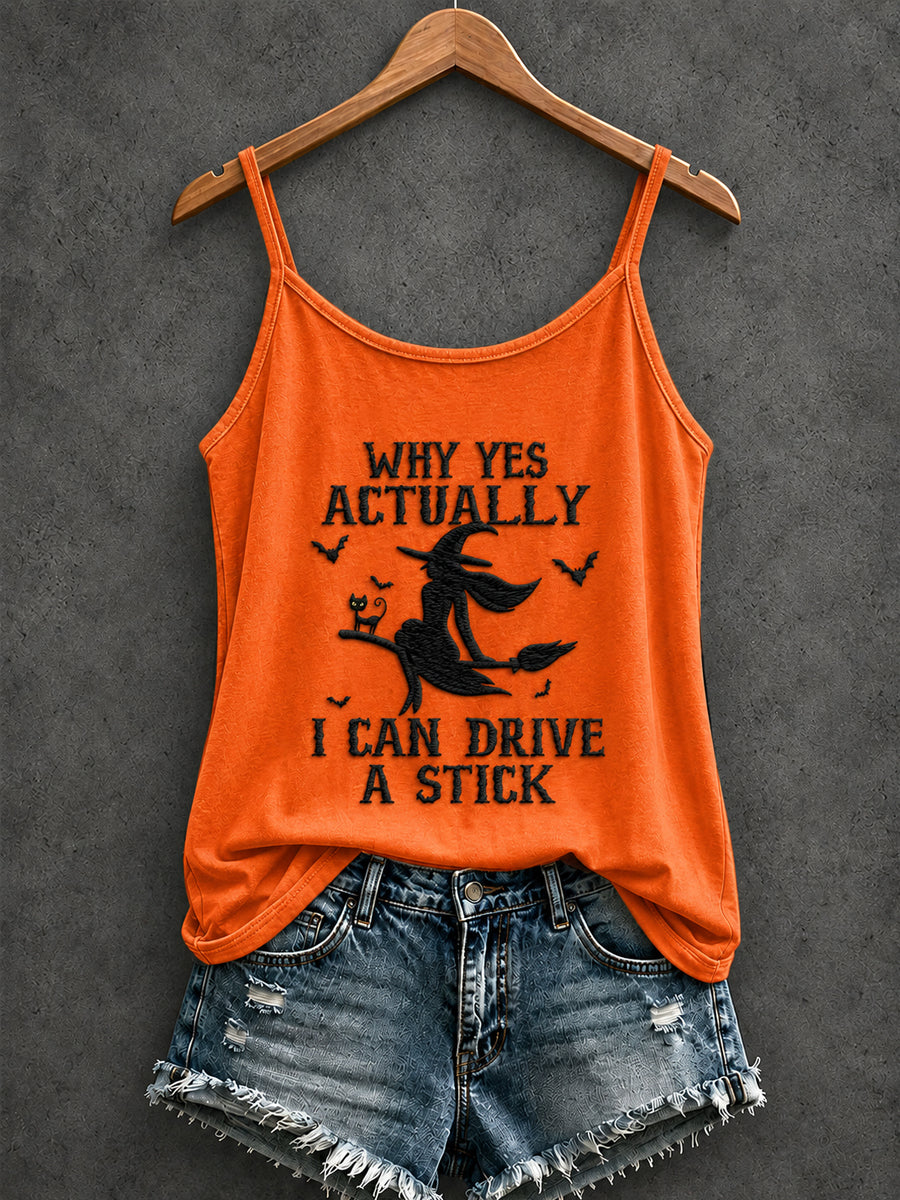 Damen HHalloween, WARUM JA ICH TATSÄCHLICH EINE STICK-gedruckte Freizeit weste FAHREN KANN