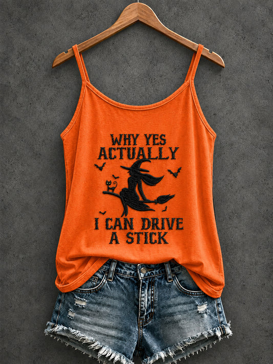 Damen HHalloween, WARUM JA ICH TATSÄCHLICH EINE STICK-gedruckte Freizeit weste FAHREN KANN