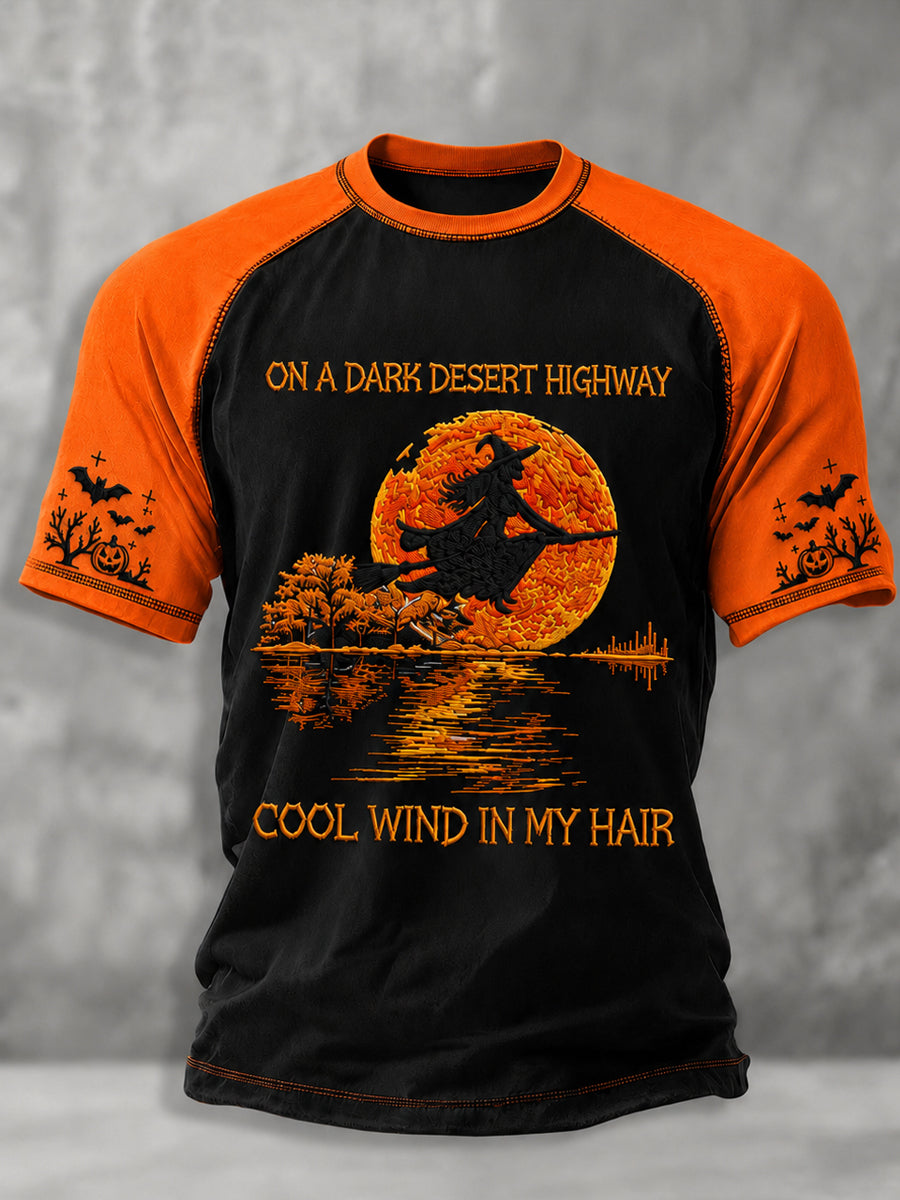 Herren-Halloween-Obstschlange-Kürbis-Fledermaus-T-Shirt mit kurzen Ärmeln