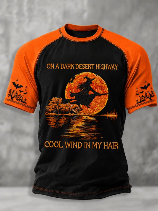 Herren-Halloween-Obstschlange-Kürbis-Fledermaus-T-Shirt mit kurzen Ärmeln