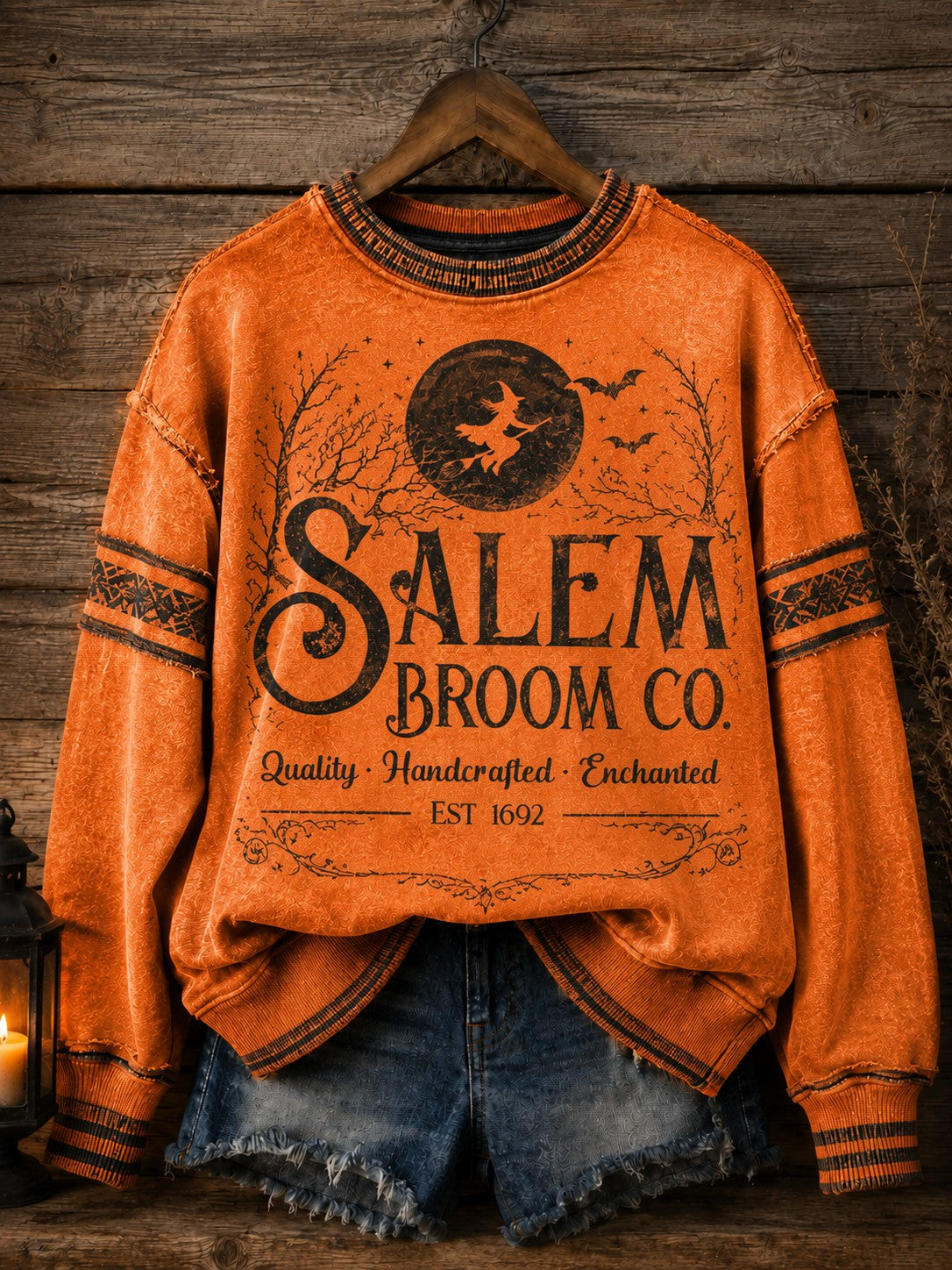Bedrucktes Sweatshirt der Salem Broom Company für Damen