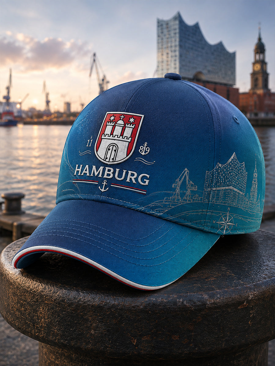 Herren-Stadtsouvenir-Hut mit Grafikdruck