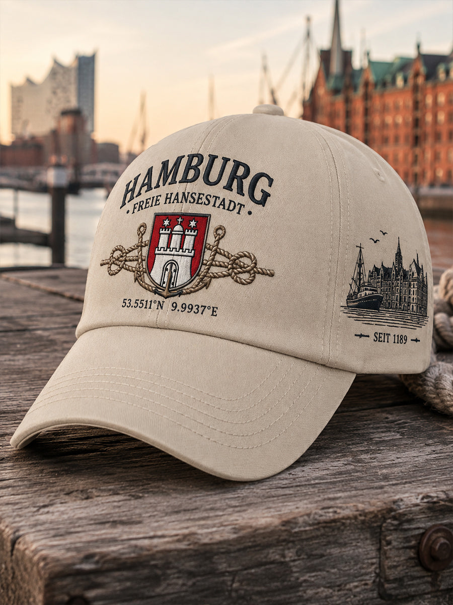 Herren-Stadtsouvenir-Hut mit Grafikdruck