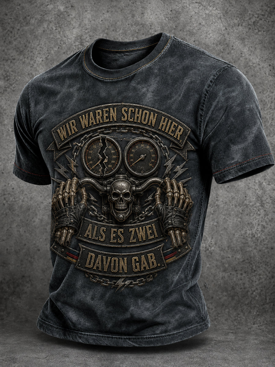 Herren-Tag der Deutschen Einheit-Lustiges Slogan-Print-Lässiges T-Shirt
