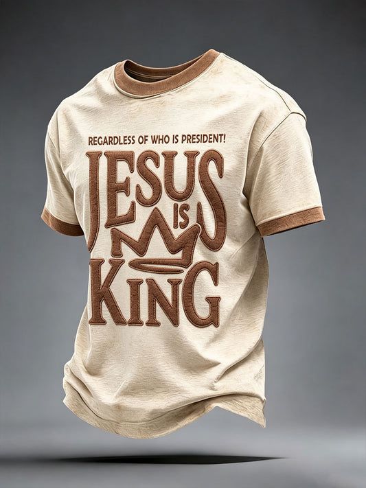 Männer Jesus ist König T-Shirt