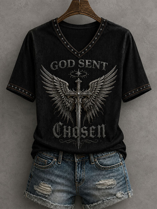 Frauen Gott Gesendet Auserwähltes T-Shirt
